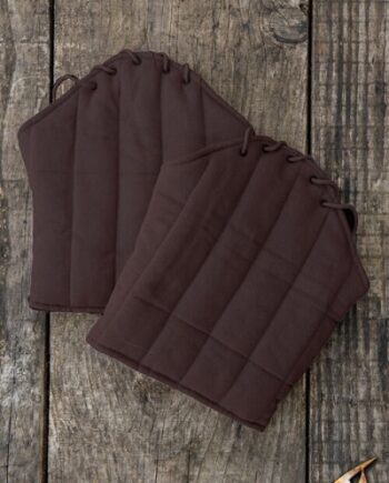Short Sleeves For Gambeson Warrior Brown Epic Armoury Small Medium Live Rollespil