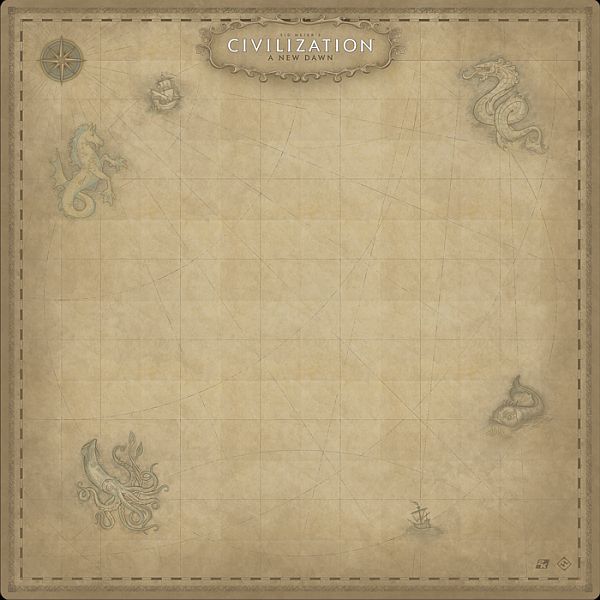 Sid Meier   Civilization: Tilbeh 195 184  :   New Dawn  -  Player Gamemat  Playmat