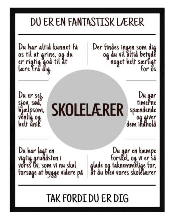 Skolelærer Plakat