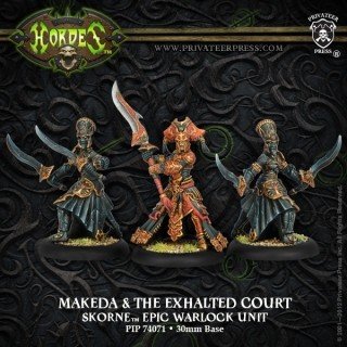 Skorne: Makeda   The Exalted Court Epic Warlock Unit    Makeda     Exalted Guardians  Pip 74071