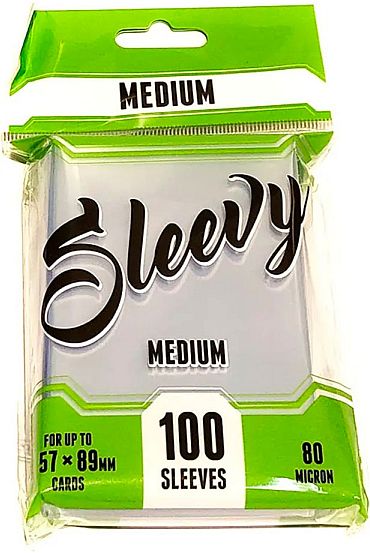 Sleevy Medium Sleeves 57x89mm: Clear  Transparent   100 Kortlommer