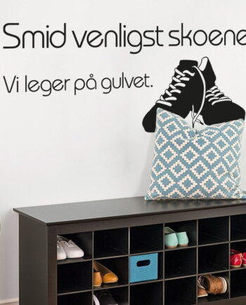 Smid Skoene Wallsticker
