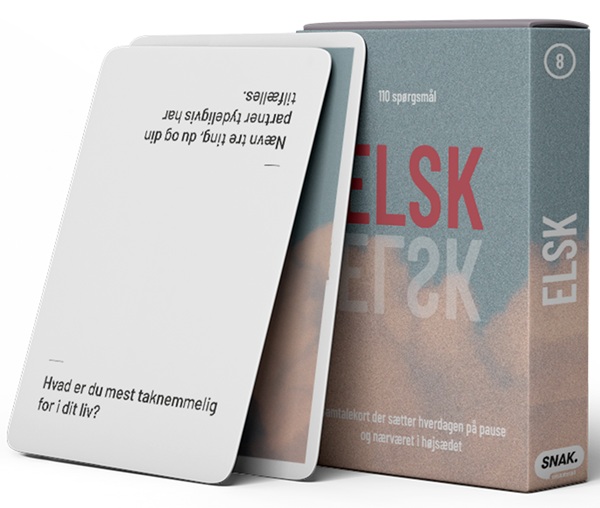 Snak: Elsk  Dansk  Card Game