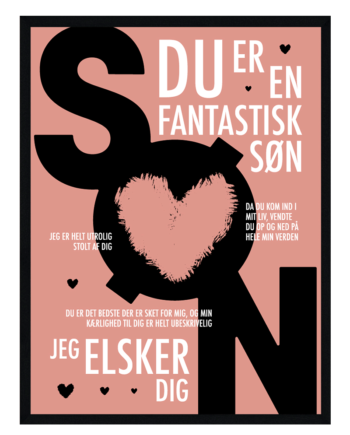 Søn Plakat Personlig Plakat