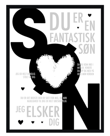 Søn Plakat Personlig Plakat