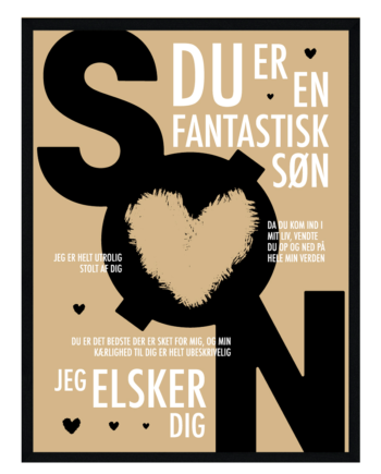 Søn Plakat Personlig Plakat