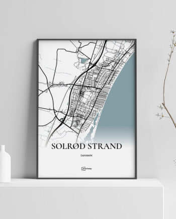 Solrød Strand Plakaten 21 30 Cm  A4