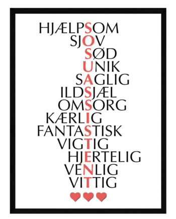 Sosu-assistent Citat Plakat