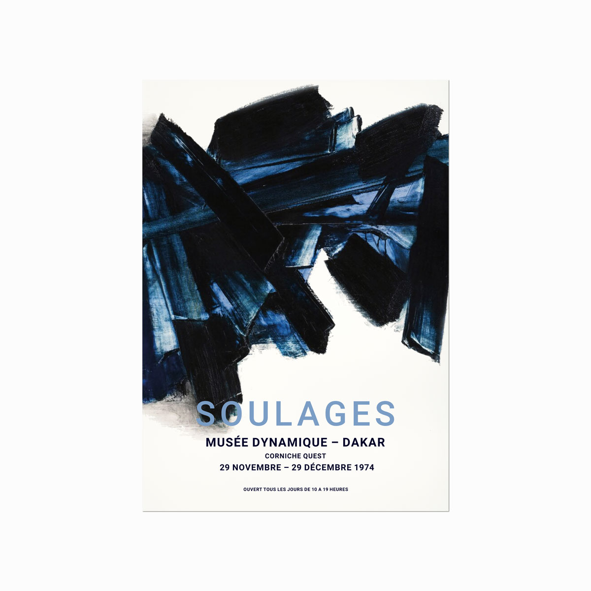 Soulages Plakat 02 Le Musée Dynamique De Dakar