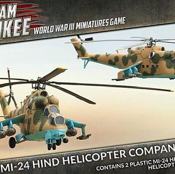 Soviet Mi-24 Hind Helicopter Company  Plastic   Box  Team Yankee