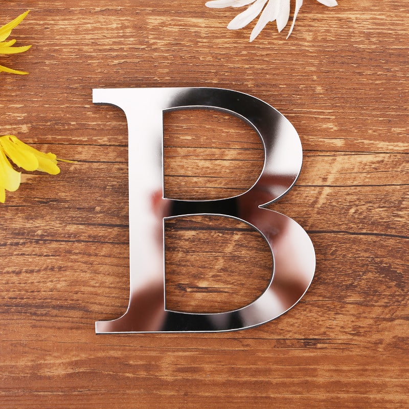 Spejl Bogstav Wallsticker Unikke Dekorationer Til Dit Hjem Bogstav: