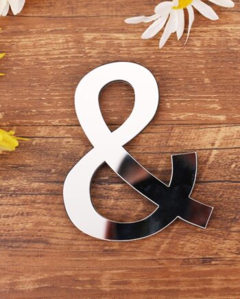 Spejl Bogstav Wallsticker  Unikke Dekorationer Til Dit Hjem  Symbol:  -tegn