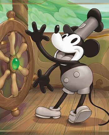 Spillem 195 165 Tte  Playmat  Disney Lorcana Tcg: Mickey Mouse Steamboat Pilot