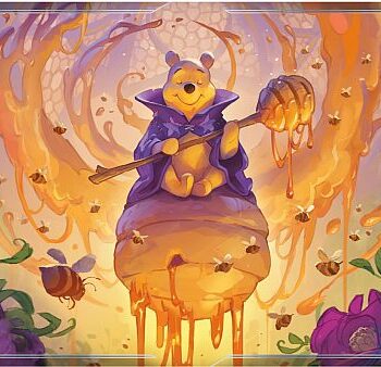 Spillem 195 165 Tte  Playmat  Disney Lorcana Tcg: Set   Rise Of The Floodborn: Winnie The Pooh Hunny Wizard