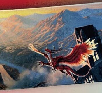 Spillem 195 165 Tte  Playmat  Dragon Shield: Crimson Logi  At-21521-lim  Limited Edition