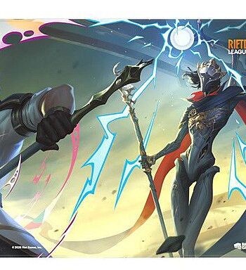 Spillem 195 165 Tte  Playmat  Riftbound: League Of Legends Tcg: Set 04: Vendetta   : Jayce Vs Viktor