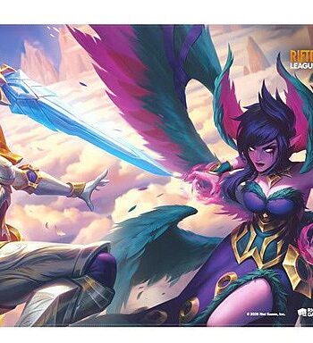 Spillem 195 165 Tte  Playmat  Riftbound: League Of Legends Tcg: Set 04: Vendetta   : Kayle Vs Morgana