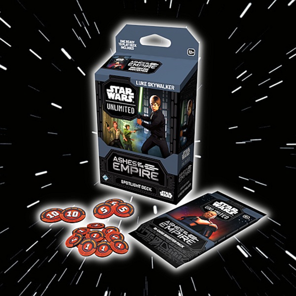 Star Wars: Unlimited Tcg Set  : Ashes Of The Empire Spotlight Deck: Luke Skywalker