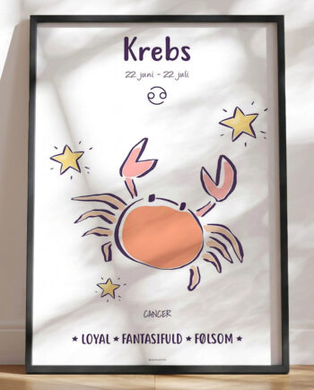 Stjernetegn Plakat Krebs