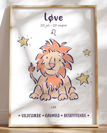 Stjernetegn Plakat Løve