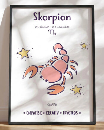 Stjernetegn Plakat Skorpion