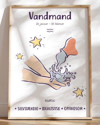Stjernetegn Plakat Vandmand