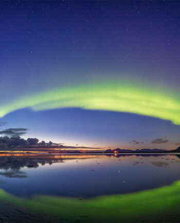 Sunset Aurora Af Frank Olsen