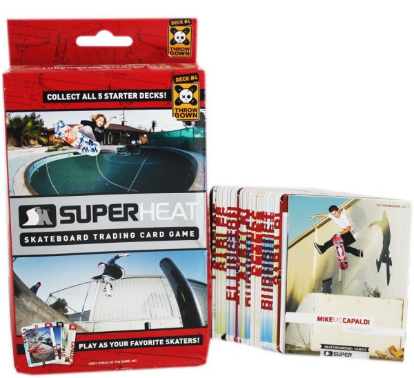 Super Heat Deck Skateboard Trading Card Game  Crazy Tilbud