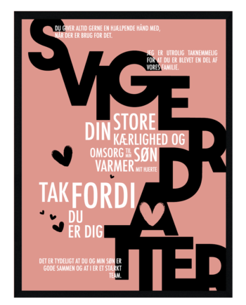 Svigerdatter Plakat Personlig Plakat