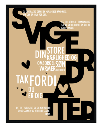 Svigerdatter Plakat Personlig Plakat