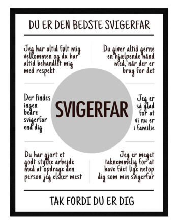 Svigerfar Plakat