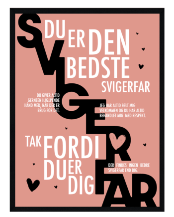 Svigerfar Plakat Personlig Plakat