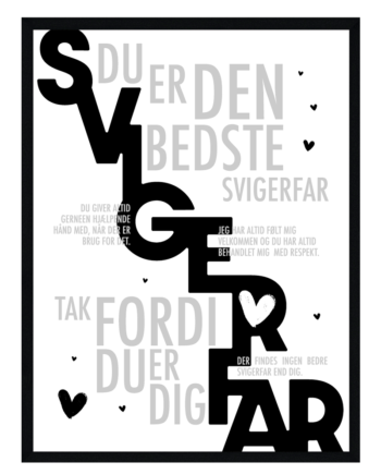 Svigerfar Plakat Personlig Plakat