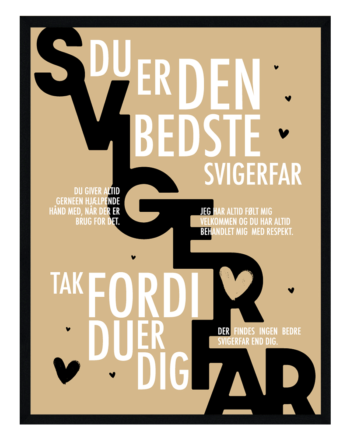 Svigerfar Plakat Personlig Plakat