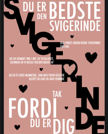 Svigerinde Plakat Personlig Plakat