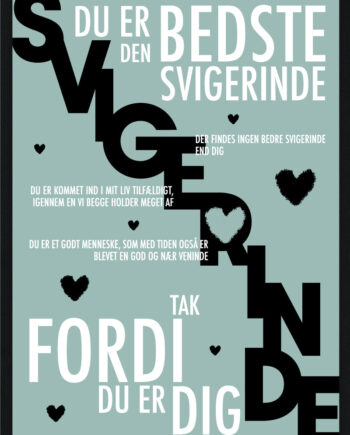 Svigerinde Plakat Personlig Plakat