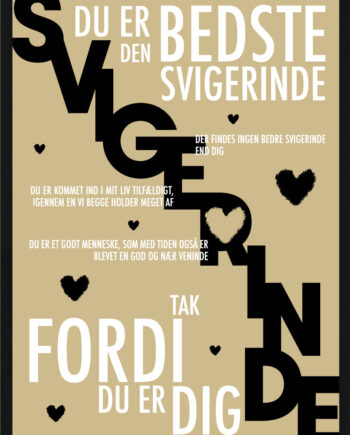 Svigerinde Plakat Personlig Plakat