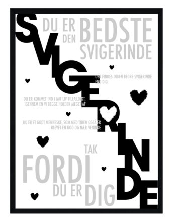 Svigerinde Plakat Personlig Plakat