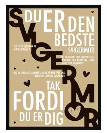 Svigermor Plakat Personlig Plakat