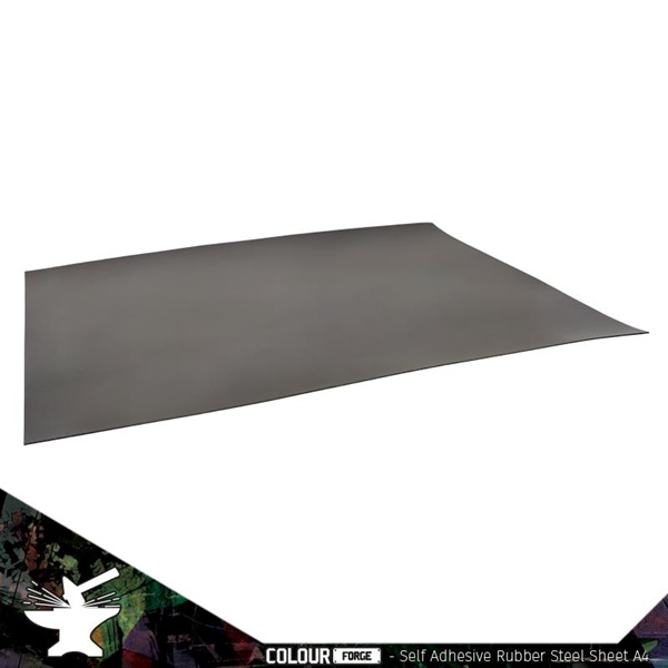 The Colour Forge: Self Adhesive Rubber Steel Sheet  A4    6mm