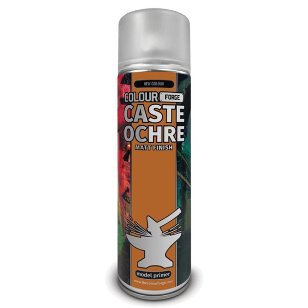 The Colour Forge Spray  Model Primer : Signature Series Caste Ochre 500ml