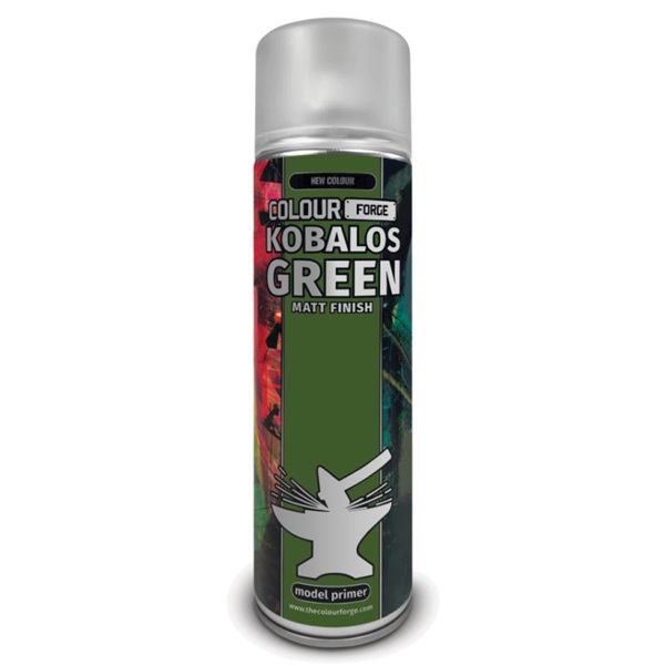 The Colour Forge Spray  Model Primer : Signature Series Kobalos Green 500ml