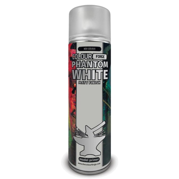 The Colour Forge Spray  Model Primer : Signature Series Phantom White 500ml