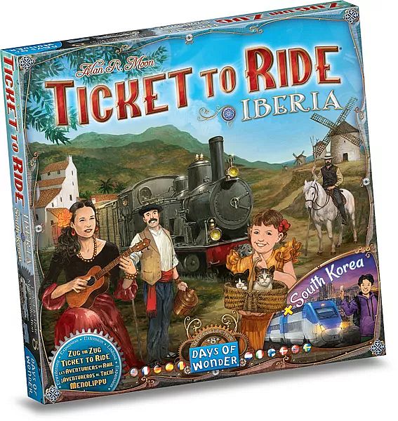 Ticket To Ride  Engelsk  Iberia   South Korea Board Game