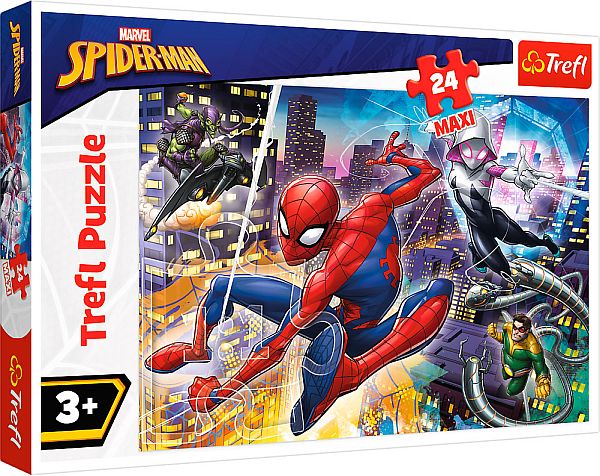 Trefl Puzzle  Puslespil  Spider-man: Fearless Spider-man  24 Maxi Pieces