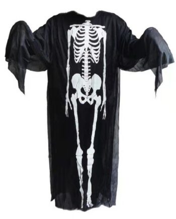 Uhyggeligt Halloween Kostume Til Børn  Skelet  Str 140