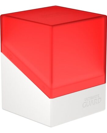 Ultimate Guard Boulder Deck Case  Deck Box  100  Standard Size Synergy Red White