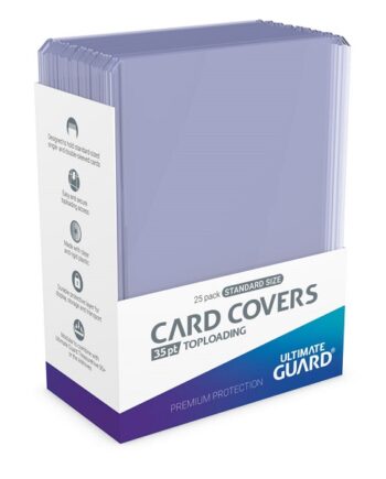 Ultimate Guard Card Covers  Toploader : Clear Regular Box  25 Stk  Plastik Deck Protector Til Kort   Lommer