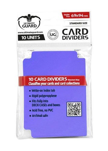 Ultimate Guard Card Dividers  Opdelere  Standard Size Purple  Lilla   10