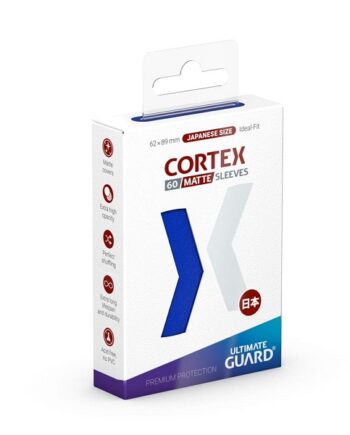 Ultimate Guard Cortex Sleeves  Kortlommer  Japanese Size Matte Blue  Bl 195 165   60 Sleeves